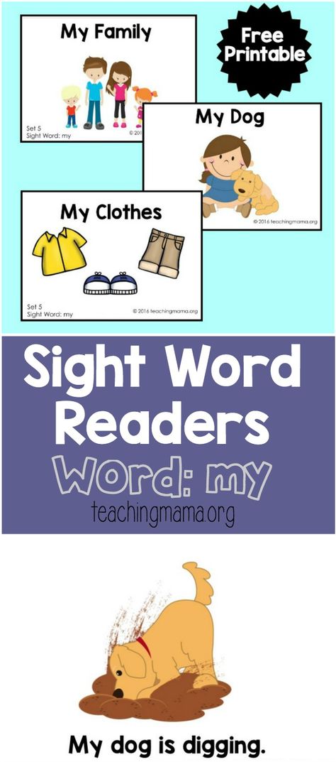 Sight Word Readers- my My Sight Word, Ingles Kids, Games Preschool, Sight Word Readers, Preschool Sight Words, The Sight Word, Sight Word Fun, Teaching Mama, Sight Word Books