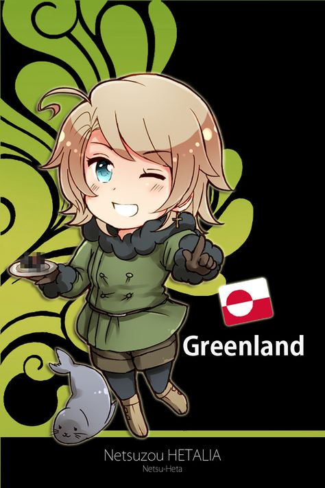 Greenland shouldn't look European. The main population in Greenland are Inuits. Iceland only looks the way he does because he was formed by the Norwegians. Greenland had native Inuit people. Hetalia Greenland, Hetalia Oc, Inuit People, Hetalia Funny, Hetalia Characters, Inuit Art, Hetalia Axis Powers, Axis Powers, World Star