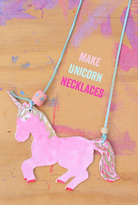 Make Unicorn Necklaces for kids - so much fun! Unicorn Crafts For Kids, Meri Cherry, Embroidered Vans, Necklace For Kids, Unicorn Craft, Unicorn Crafts, Sculpey Clay, Art Camp, Summer Crafts For Kids