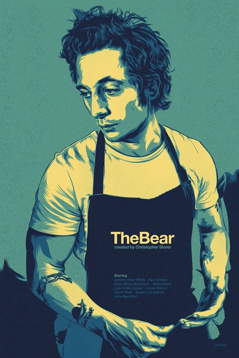 John Bernthal, Classic Films Posters, Bear Artwork, Film Posters Art, Allen White, Jeremy Allen White, Alex G, Manga Anime One Piece, Bear Art