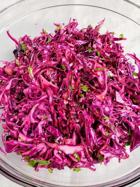 Bbq Chicken Tacos With Red Cabbage Slaw, Purple Cabbage Taco Slaw, Red Cabbage Slaw For Fish Tacos, Red Cabbage Slaw Pulled Pork, Red Cabbage Taco Slaw, Pickled Red Cabbage For Tacos, Cava Cabbage Slaw, Red Cabbage Coleslaw Recipe, Red Cabagge Salad