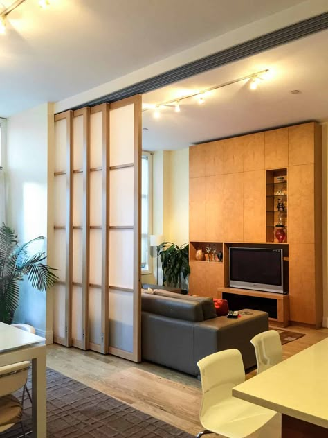 Living Room Divider | Sliding Walls, Doors, and Room Dividers | Raydoor Sliding Walls, Sliding Door Room Dividers, Bedroom Divider, Room Partition Wall, Sliding Room Dividers, Living Room Divider, Diy Room Divider, Room Divider Doors, Room Divider Walls