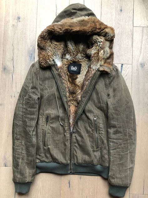 Dolce & Gabbana Dolce & Gabbana Coyote Fur Denim Jacket Zombie Apocalypse Jacket, Mens Fur Jacket, Dolce And Gabbana Jacket, Fur Jacket Men, Fur Denim Jacket, Denim Jacket With Fur, Fitted Denim Jacket, Jacket With Fur, Coyote Fur