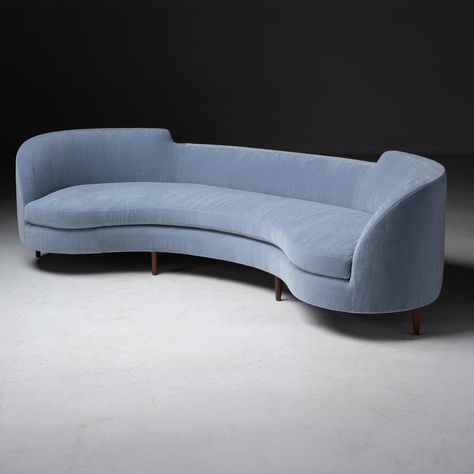 Obsolete Inc (@obsoleteinc) • Instagram photos and videos Sofa Blue, Blue Velvet Fabric, Opulent Interiors, Italian Sofa, Blue Sofa, Curved Sofa, Sofa Sale, Velvet Upholstery, Velvet Sofa