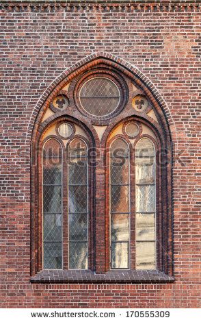 Brick Gothic, Red Brick Wall, Gothic Windows, Riga Latvia, Brickwork, Red Bricks, Brick Wall, Latvia, Mirror