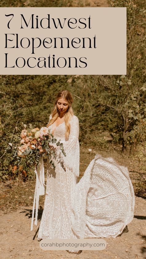 7 Midwest Elopement Locations Looking to elope, but want to spice up your intimate wedding with a unique location close to home? Check out these 7 locations all over the midwest! #Iowa #minnesota #michigan #illinois #southdakota #kansas #elopement #elopementideas Dubuque Iowa, Indiana Dunes, Mountain Engagement Photos, Leaf Photography, Elopement Dress, Moody Wedding, Mountain Engagement, Bridal Session, Micro Wedding