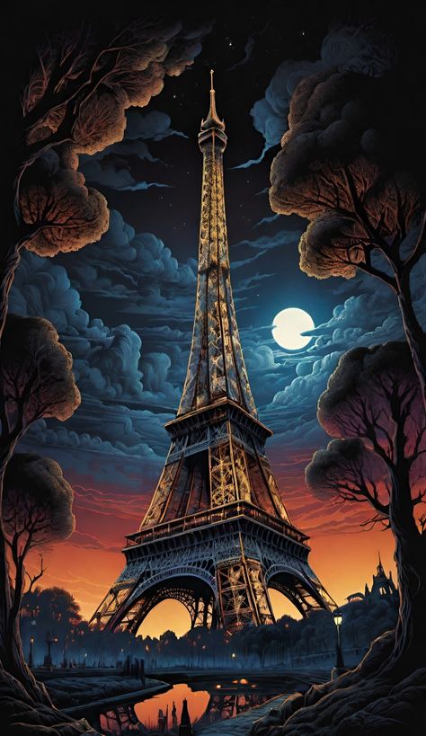 Efel Paris, Eiffel Tower Outline, Prettiest Wallpapers, Paris Morning, Paris Background, Eiffel Tower Painting, Eiffel Tower Art, Eiffel Tower Photography, Alice In Wonderland Drawings