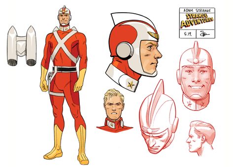 Doc Shaner, Adam Strange, Superhero Characters, Dc Comics Characters, Superhero Design, Batman Comics, Dc Comics Art, Comic Book Artists, Dc Superheroes