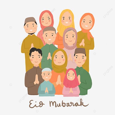 Greeting Eid, Eid Mubarak Png, Eid Mubarak Design, Eid Al Fitr Greeting, Ied Mubarak, Eid Envelopes, Happy Clipart, Drawing Happy, Ramadan Celebration