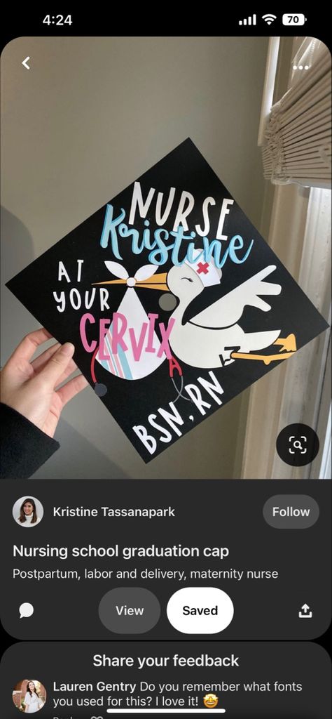 At Your Cervix Graduation Cap, Labor And Delivery Grad Cap, Labor And Delivery Graduation Cap, Pregnant Nurse, Nursing School Graduation, Grad Caps, Labor And Delivery, Grad Pics, Grad Cap