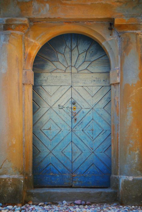 Blue Door House, Door House, When One Door Closes, Cool Doors, Old Door, Blue Door, Old Doors, Unique Doors, Beautiful Doors