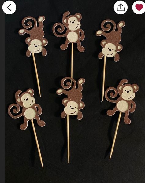 Balloon Boxes, Monkey Cupcakes, Monkey Birthday Parties, Five Little Monkeys, Jumbo Balloons, Monkey Birthday, Balloon Box, Moon Party, Custom Banner