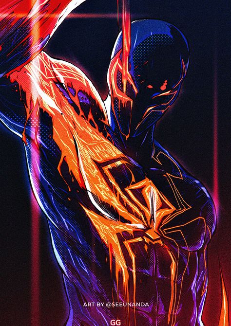 Miguel O Hara Spiderman, Spiderman Fanart, Spiderman Comic Art, Spiderman 2099, Spider Man 2099, Image Spiderman, Spiderman Drawing, Manga Wallpaper, Spiderman Art Sketch