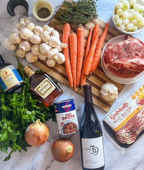 Ina Garten’s Next-Level Beef Bourguignon Is Dinner—and a Show Ina Beef Bourguignon, Ina Garten Beef Bourguignon Recipe, Ina Garten's Beef Bourguignon, Beef Bourguignon Dinner Party, Beef Bourguignon Ina Garten Recipe, Julia Childs Beef Bourguignon, Ina Garten Beef Stew, Ina Garten Beef Tenderloin, Ina Garten Beef Bourguignon