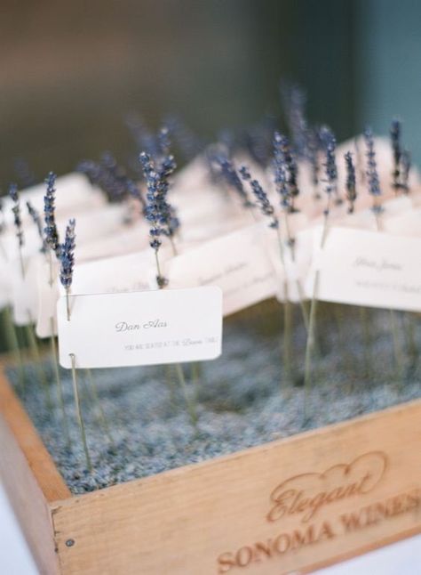 Boda Diy, Lavender Wedding, Wedding Places, Winery Weddings, Wedding Seating, Wedding Place Cards, Lavender Flowers, Display Cards, Name Tags