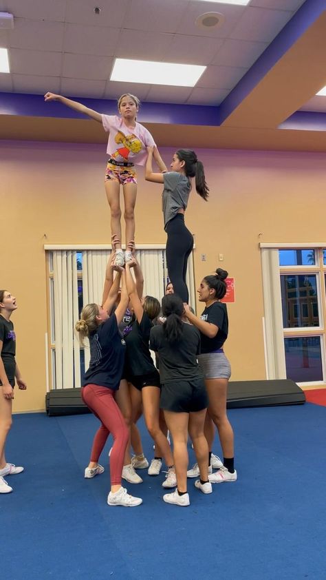 Inversion [Video] in 2022 | Cheer stunts, Cheer poses, Cheer workouts Middle School Cheer Pyramids, Small Cheer Pyramids, Stunt Transitions Cheer, Cheer Prymids, Two Stunt Group Pyramids, Easy Cheer Pyramids, Easy Stunts For Beginners, 4 People Stunts, Level 2 Cheer Stunts