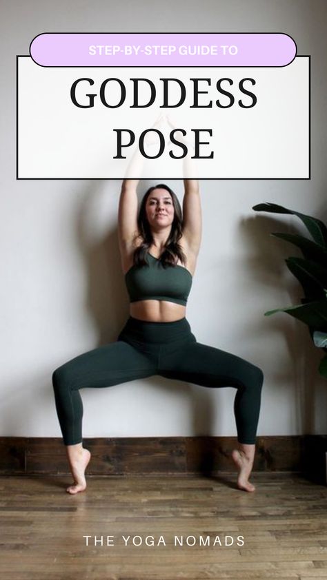 Looking for a fiery “power pose” to boost your energy, kickstart your day, and fill you with confidence and courage? If so, Goddess is the perfect pose for you. Yoga Poses For Digestion, Goddess Pose, Beginner Poses, Power Pose, Healthy Living Inspiration, Yoga Aesthetic, Wellness Yoga, Easy Yoga Poses, Pelvic Floor Muscles