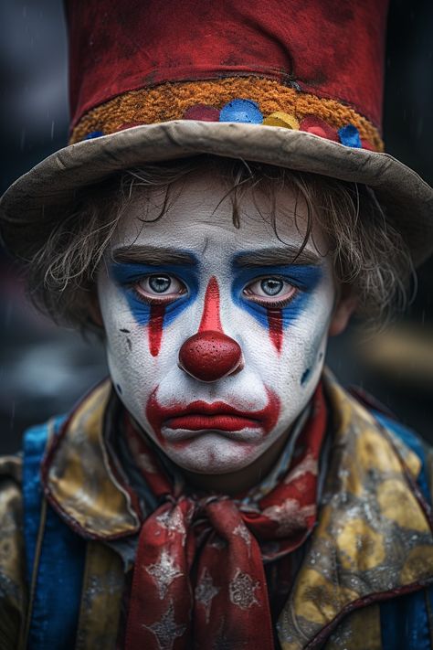 Scary Circus, Circus Photography, Evil Clown Tattoos, Clown Face Paint, Famous Clowns, Clown Images, Circus Clowns, Horror Clown, Scary Clown Makeup