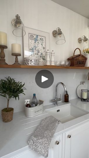 Over The Kitchen Sink Shelf, Single Wall Kitchen, Over The Kitchen Sink, Above The Sink, House In London, Shelf Styling, Top Shelf, Little House, The Room