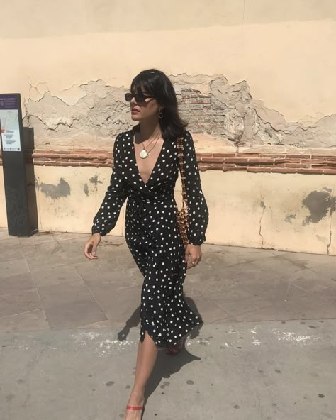 City Outfits, Elegante Casual, Outfit Trends, Summer Dress Outfits, Mode Inspo, Style Chic, Mode Inspiration, Hippie Style, Polka Dot Dress