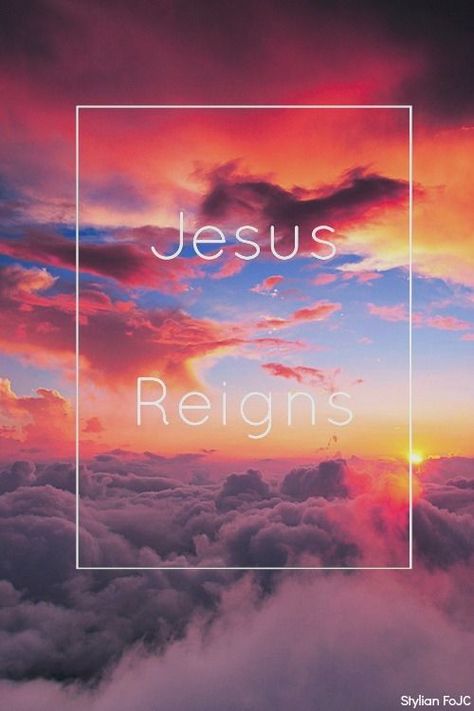 Jesus Reigns religious god jesus religious quotes religion religious quote Prayers To God, Jesus Reigns, Bible Wallpaper, Jesus Second Coming, Purple Beach, Jesus Prayer, How He Loves Us, Prayer Scriptures, Inspirational Bible Quotes