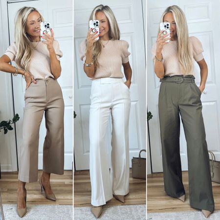 Fall Outfit Professional, Non Msg Recipes, Summer Slacks Women, Womens Casual Easter Outfit, Womens Spring Business Casual Outfits, Spring Outfits For Work 2024, Spring Fashion Business Casual, Pants Outfits For Wedding Guests, Modern Realtor Outfits