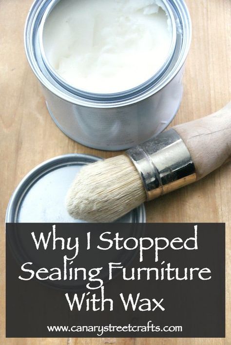 Reasons why I stopped using wax to seal chalk painted furniture. http://canarystreetcrafts.com/ Sealing Chalk Paint, Chalk Paint Projects, Annie Sloan Paints, Furniture Rehab, Paint Can, Bohol, Distressed Furniture, Chalk Paint Furniture, Furniture Finishes