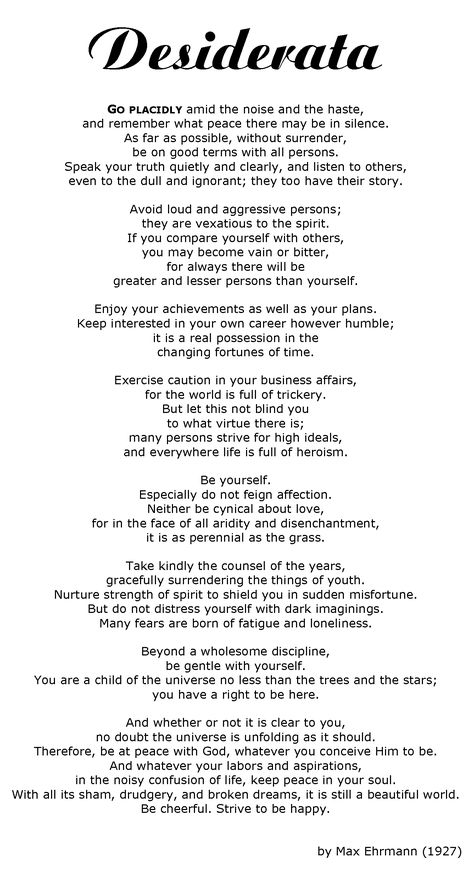 Desiderata Poem, Meaningful Poems, Poetry Words, A Poem, Poem Quotes, Quotable Quotes, Favorite Pins, Poetry Quotes, Pretty Words