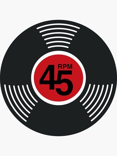 "45 rpm Single vinyl record" Sticker for Sale by russelltate Vinyl Record Sticker, Record Sticker, 45 Rpm, Vinyl Record, Vinyl Records, Science Poster, Stranger Things Fanart, Eye Candy, Sticker Design