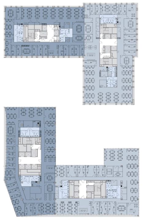 Gallery of Gdanski Business Center / E&L Architects + Hermanowicz Rewski Architects - 20 Auditorium Plan, Office Building Plans, Office Layout Plan, Business Architecture, Glass Exterior, Layout Plan, Building Layout, Office Building Architecture, Office Plan