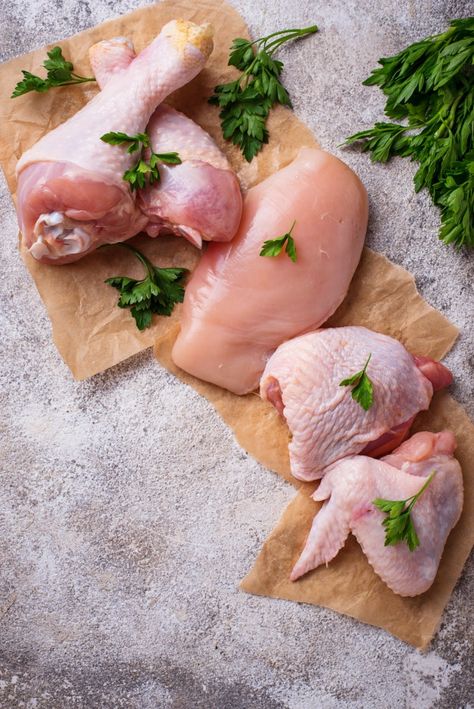 Meat Food Styling, Chicken Thighs In Oven, Healthy Chicken Thigh Recipes, Meat Store, Chicken Images, Chicken Breast Fillet, Meat Shop, Chicken Meat, Raw Chicken