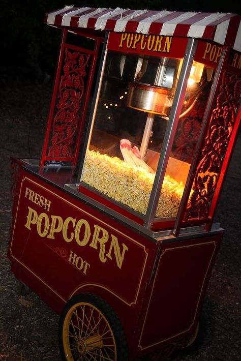 Vintage Popcorn Machine, Vintage Carts, Popcorn Seeds, Popcorn Stand, Popcorn Cart, Wedding Snacks, Popcorn Shop, Popcorn Makers, Game Cafe