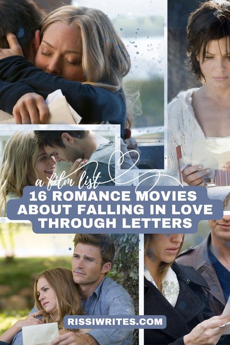 16 ROMANCE MOVIES ABOUT FALLING IN LOVE THROUGH LETTERS. Text © Rissi JC #RomanceMovies #Movies #MovieList #LoveLetters #LoveLetter Romance Drama Movies, Movies About Love, The Choice Movie, Jj Field, Love Letter To Her, Forever My Girl, Clean Romance, Christian Romance, A Cinderella Story