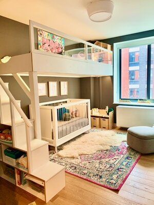 Popular Loft Bed & Bunk Bed Styles — LoftBeds NYC Bunk Bed With Open Space Underneath, Loft Bed Over Crib, Loft Bed With Crib Under, Bunk Bed With Play Area On Top, Crib Under Loft Bed, Loft Bed With Crib Underneath, Bunk Bed With Crib Underneath, Bunk Bed Crib, Bed Styles