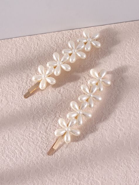 White    Metal Plain Hair Clips    Kids Accessories Homemade Headbands, Angel Accessories, Designer Hair Accessories, Handmade Hair Bows, Pearl Hair Clip, Girly Accessories, Kids Hair, Fancy Jewellery, Kids Hair Accessories