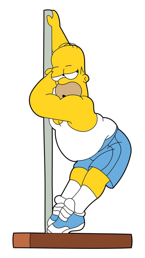 Look at this Simpson, who is always looking for something on his ass. Now he wants to be a dancer, not a tango, cha-cha or hip-hop, like usually, but pole dancing. Well, we wouldn't judge him for his... Homer Simpson Pole Dance, Cartoon Pole Dancer, Cute Dancing Drawing, Dancer Drawing Hip Hop, Bart Simpson Art Drawings, Simpsons Characters Art, Simpson Drawings, Homer Simpson Tattoo, Homer Simpson Drawing