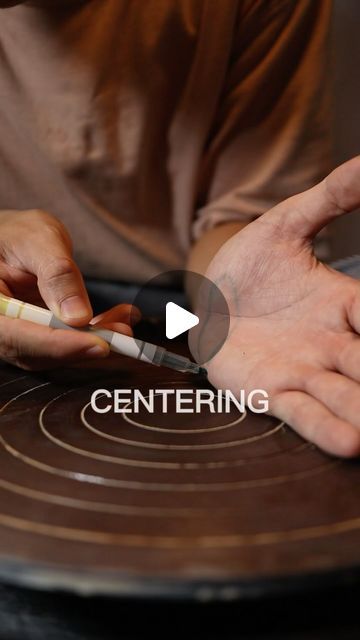 muigom on Instagram: "In this video I show you how I centering clay in most cases when my pots are off center. This is a combination of two movements, 1 is pushing the pot forward, 2 is keeping your pinky still while your hand is still pushing forward. 
  Hopefully this video will help you improve your ability to center your clay on the wheel. 
  If you feel the video useful, please help me share the video so others can know about this video, thank u so much ❤️" How Much Clay To Use, Wheel Pottery, Wheel Throwing, Clay Studio, Center Ideas, Thank U So Much, Pottery Classes, Pottery Wheel, Warm And Cozy