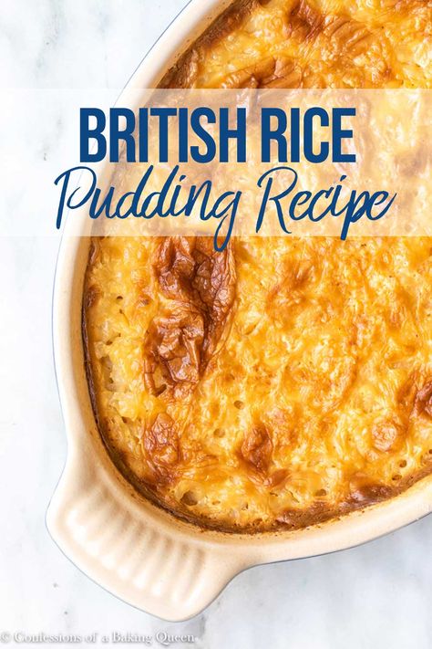 Rice Pudding Recipe Baked, Rice Pudding Baked, Arborio Rice Pudding, Best Rice Pudding, Best Rice Pudding Recipe, Rice Custard, Rice Pudding Recipe Easy, Rice Puddings, Old Fashioned Rice Pudding