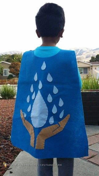 Fancy Dress Ideas For Kids Homemade Diy Costumes, Water Element Costume, Elements Costume, Kirigami Patterns, Fancy Dress Competition, Paper Bat, Earth Day Projects, Abed Mahfouz, Halloween Paper Crafts