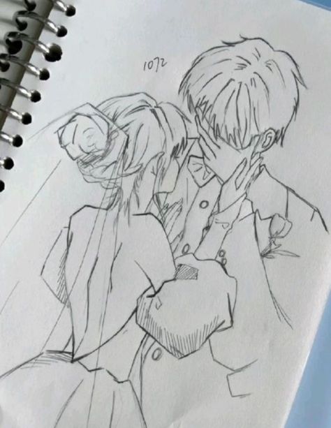 Cute Couple Sketches, Drawings Tutorials, Pencil Sketch Images, Easy Love Drawings, Anime Drawing Books, Cute Sketches, Cool Pencil Drawings, Meaningful Drawings, Cute Couple Drawings