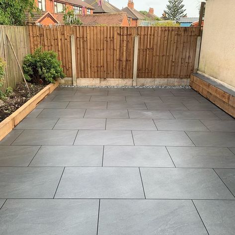 Paving Stone Patio, Outdoor Tile Patio, Garden Slabs, Indian Stone, Porcelain Paving, Outdoor Paving, Patio Pavers Design, Patio Slabs, Garden Tiles