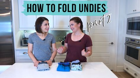 Joni + Kitt tackle boxers, briefs, and boxer briefs in this tutorial and demonstrate how to store them in their favorite drawer inserts. Get ready to maximize your drawers! How To Fold Boxers, Folding Laundry, Drawer Inserts, Boxers Briefs, Practically Perfect, How To Fold, How To Store, Folding Clothes, We're Back