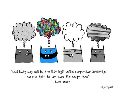 The Last Legal Unfair Advantage - gapingvoid art Unfair Advantage, Workplace Culture, Embracing Change, Career Planning, Sketch Notes, Random Quotes, Online World, Block Party, Family Kids