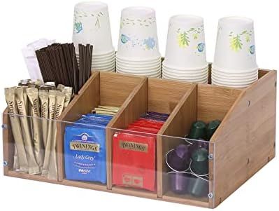 Countertop Coffee Station, Coffee Bar Organizer, Office Coffee Station, Office Coffee Bar, Coffee Bar Accessories, Coffee Organization, Organization Station, Home Coffee Bar, Coffee Syrup