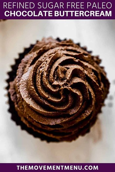 This paleo chocolate buttercream frosting is an easy to make recipe made with real dark chocolate and is perfect for decorating cakes and cupcakes. It is the best chocolate buttercream as it is rich and decadent without being too sweet. #buttercream #dessert #chocolate #paleo Chocolate Buttercream Frosting Recipe, Chocolate Chip Blondies, Keto Chocolate Cake, Chocolate Buttercream Frosting, Buttercream Frosting Recipe, Dessert Chocolate, Decorating Cakes, Paleo Chocolate, Chocolate Zucchini