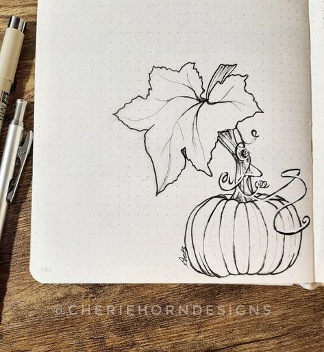 Autumn Sketch Ideas, Autumn Drawings Aesthetic, Thanksgiving Doodles Easy, November Drawings, Autumn Sketches, Decorate Journal, Fall Sketches, Easy Halloween Drawings, Fall Doodles