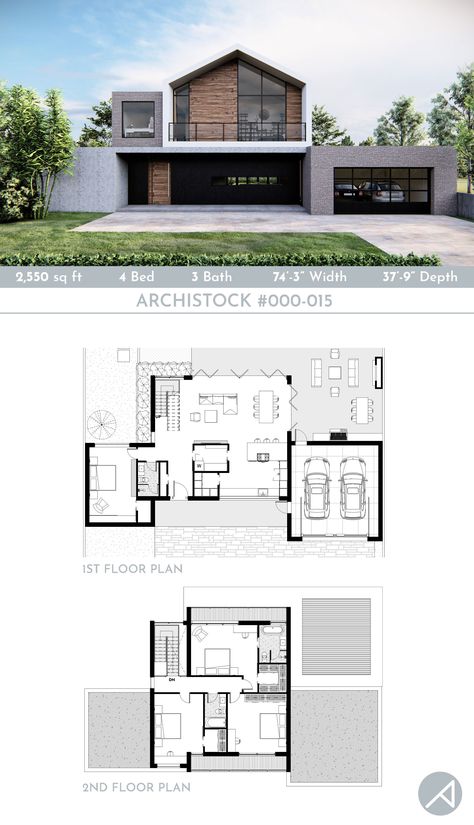 Scandinavian House Plan, Scandinavian House Plans, Modern Scandinavian House, Scandinavian Modern House, Scandinavian House, Modern House Floor Plans, Modern Minimalist House, Bungalow Style House Plans, Modern Floor Plans