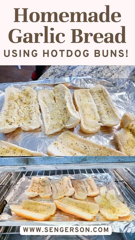 Calling all foodies and garlic bread lovers! You won't believe the game-changing hack we discovered for transforming leftover hot dog buns into a mouth-watering delicacy. Our blog post has all the details and easy-to-follow instructions for this quick and delicious recipe. Say goodbye to boring hot dog buns and hello to a garlic bread delight! #GarlicBreadHack #LeftoverHotDogBuns #FoodieFinds Garlic Bread With Hamburger Buns, Hot Dog Garlic Bread, Hamburger Bun Garlic Bread, What To Do With Leftover Hot Dog Buns, Hot Dog Buns Leftover, Meals With Hot Dog Buns, How To Use Leftover Hot Dog Buns, Garlic Bread Hot Dog Buns, Leftover Buns