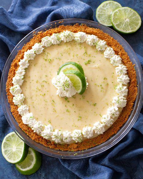 Key Lime Pie - The Girl Who Ate Everything Best Key Lime Pie Recipe, Easy Key Lime Pie, Frozen Key Lime Pie, Key Lime Filling, Key Lime Cookies, Dessert Pies, Key Lime Desserts, Key Lime Pie Easy, Key Lime Pie Recipe