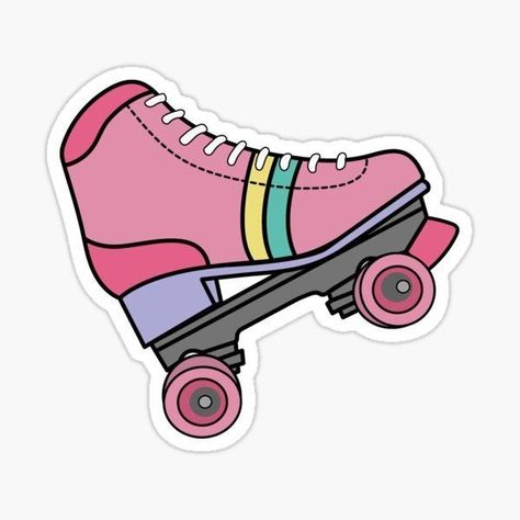 Skate Stickers, Mickey Love, Roller Skate, Fun Stickers, Cute Doodles, Cute Cartoon Wallpapers, Cartoon Wallpaper, Laptop Stickers, Funny Stickers